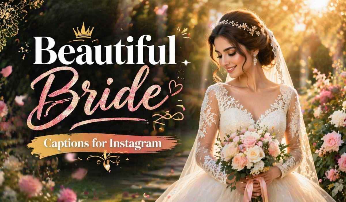220+ Beautiful Bride Captions for Instagram Every Bride Will Love