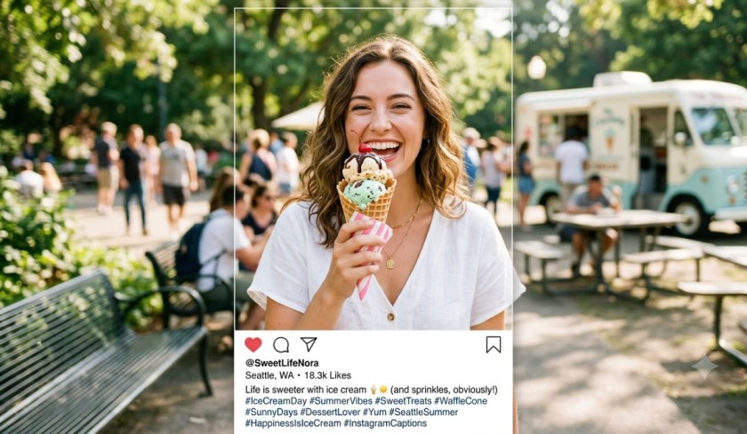 430+ Ice Cream Captions for Instagram 2026