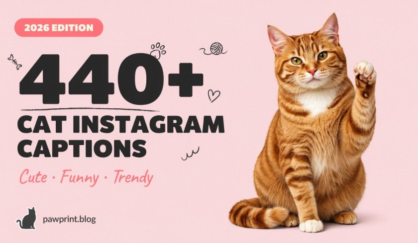 440+ Cat Instagram Captions 🐱 Cute, Funny & Trendy 2026