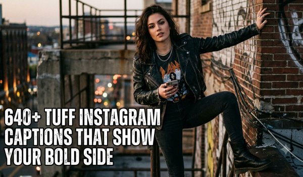 640+ Tuff Instagram Captions That Show Your Bold Side