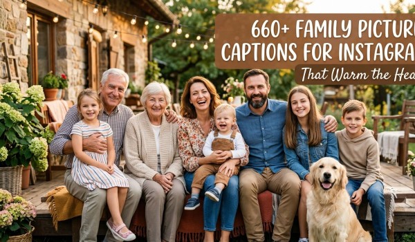 660+ Family Picture Captions for Instagram That Warm the Heart