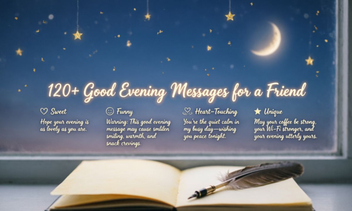 120+ Good Evening Message for a Friend (Sweet, Funny, Heart-Touching & Unique Wishes)