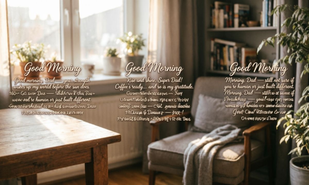 160+ Good Morning Message for Dad (Heartfelt, Emotional & Funny Wishes)