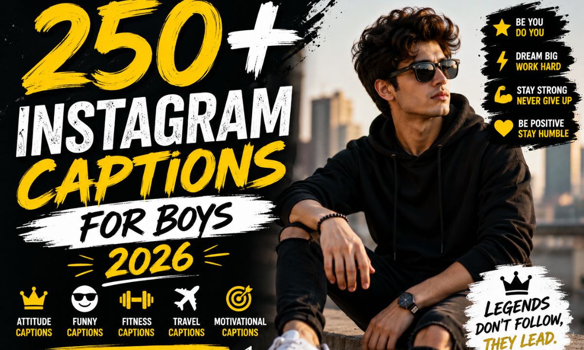 250+ Instagram Captions for Boys 2026