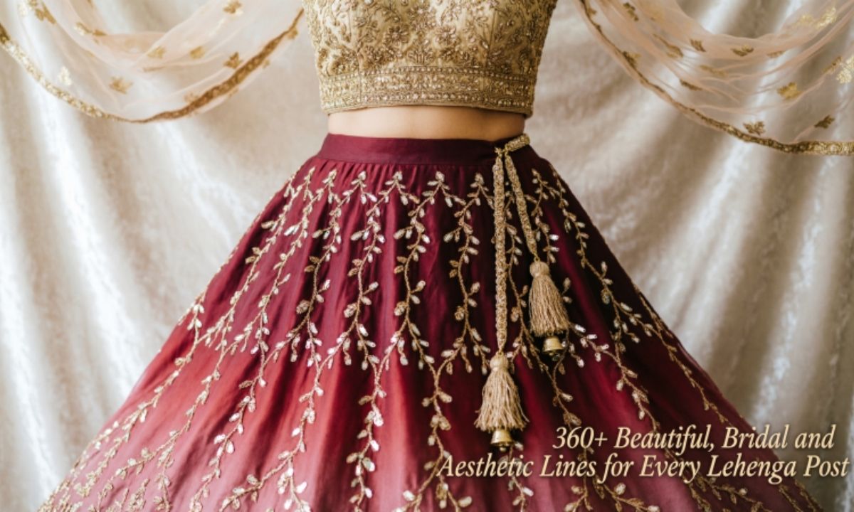 Lehenga Captions for Instagram: 360+ Beautiful, Bridal and Aesthetic Lines for Every Lehenga Post