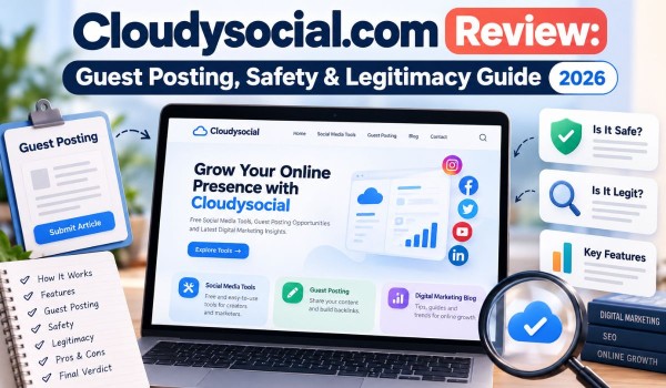 Cloudysocial.com Review Guest Posting, Safety & Legitimacy Guide (2026) (