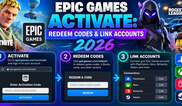 Epic Games Activate Redeem Codes & Link Accounts 2026
